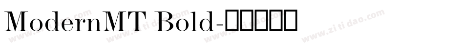 ModernMT Bold字体转换